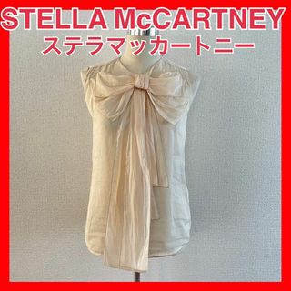 ステラマッカートニー(Stella McCartney)の【STELLA McCARTNEY ステラマッカートニー】シフォンリボントップス(シャツ/ブラウス(半袖/袖なし))