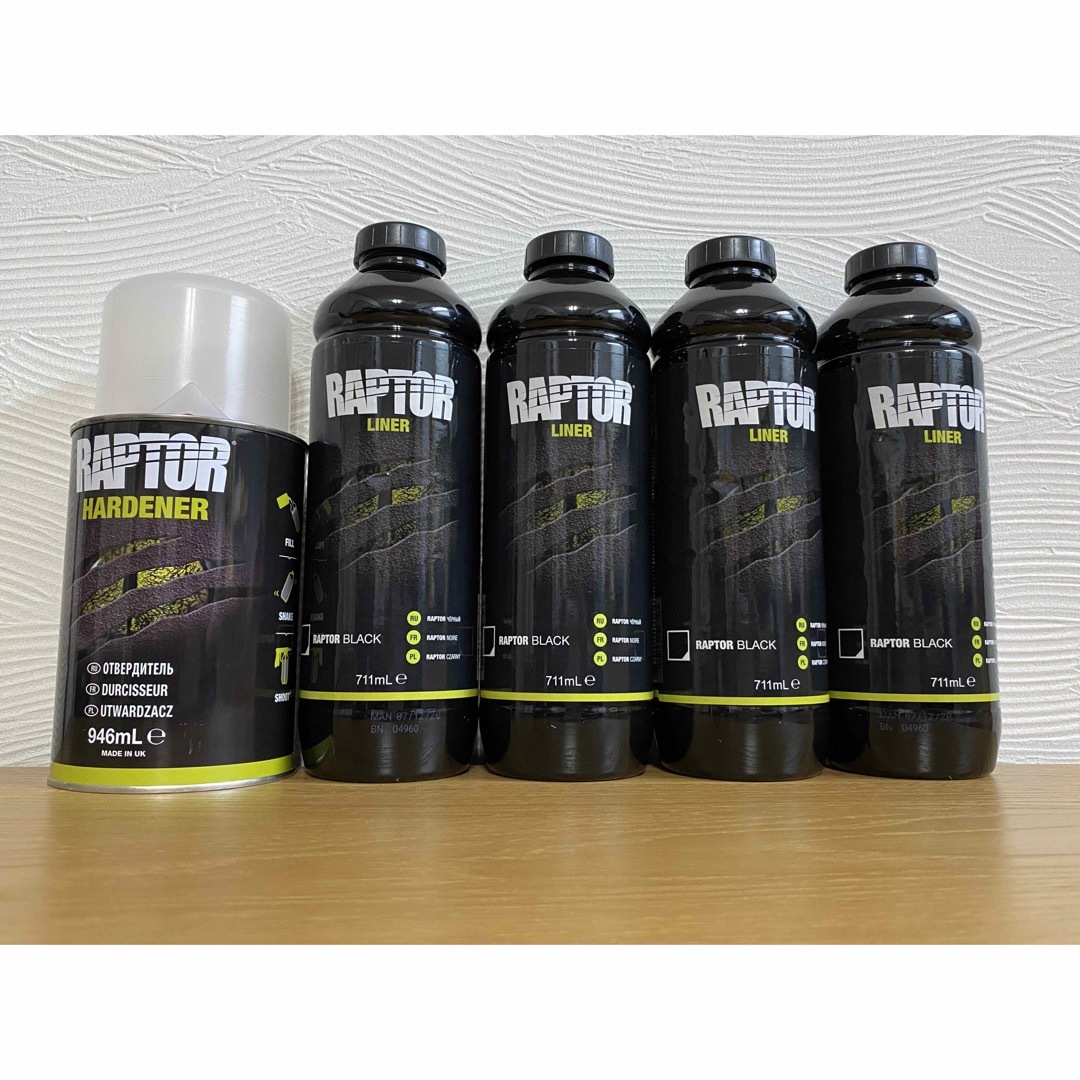 正規輸入品 RAPTOR LINER ブラック4Lセット ラプターライナー 正規輸入品 RAPTOR LINER ブラック4Lセット ラプターライナー