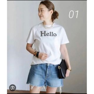 マディソンブルー(MADISONBLUE)のMADISONBLUE/マディソンブルー　HELLO クルーネック Tシャツ(Tシャツ(半袖/袖なし))