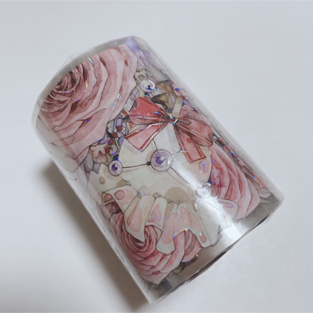 Likey文创 ❥新作 樱粉蜜恋 贝壳光 ♡ 花 英字 海外 マスキングテープ
