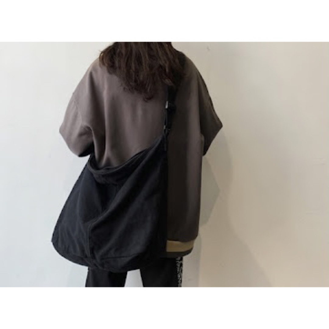 メッセンジャーバッグ キャンパストートバッグ 男女兼用 黒  メンズのバッグ(メッセンジャーバッグ)の商品写真