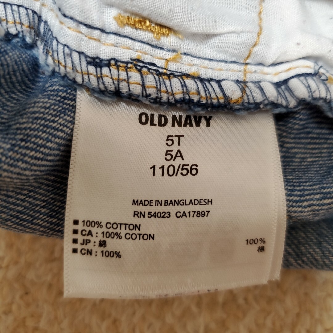 Old Navy(オールドネイビー)のOLD NAVY 女の子　デニムスカート　110cm キッズ/ベビー/マタニティのキッズ服女の子用(90cm~)(スカート)の商品写真