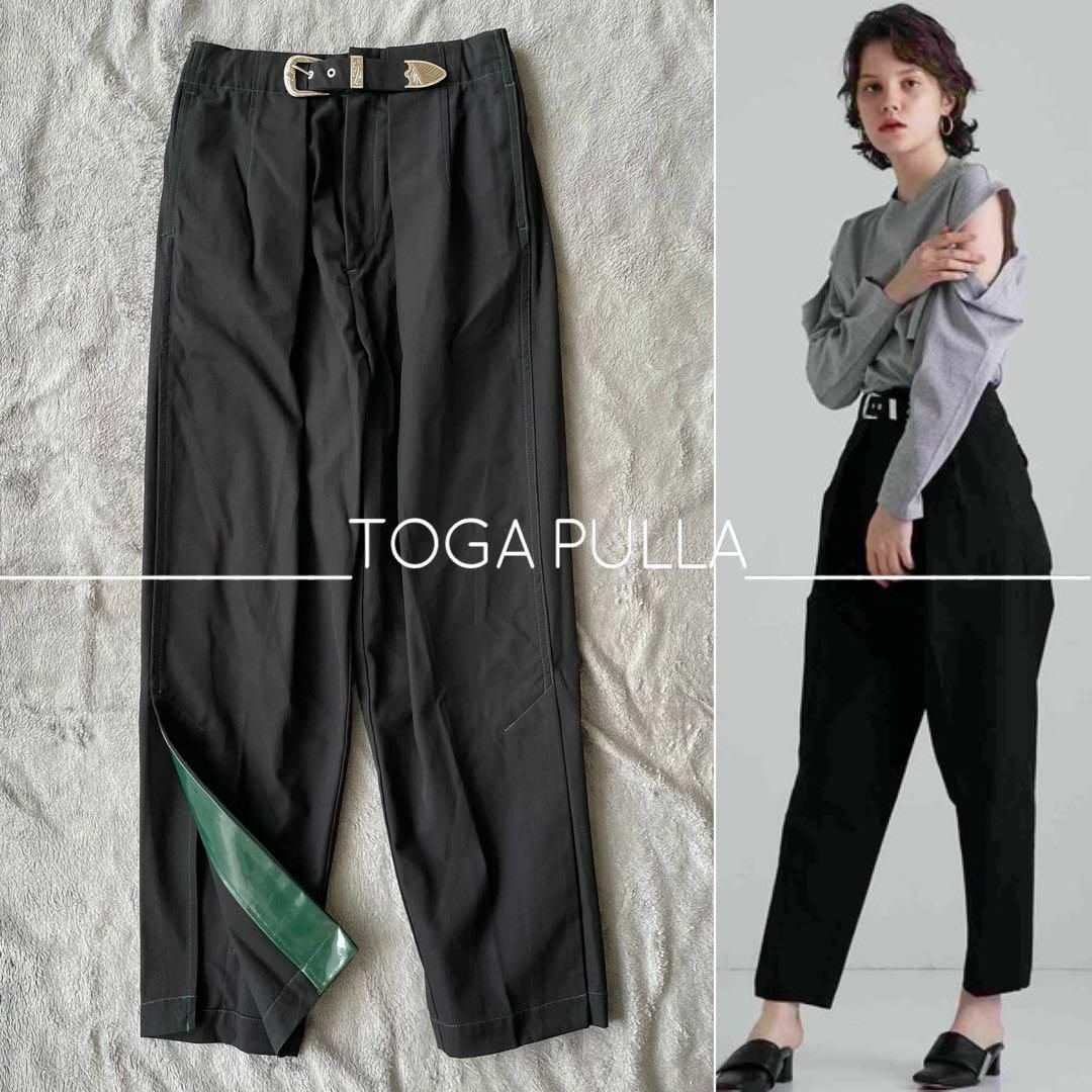 TOGA PULLA(トーガプルラ)の【新品】TOGA PULLA トーガプルラ キャンパスコットンパンツ 36 レディースのパンツ(カジュアルパンツ)の商品写真