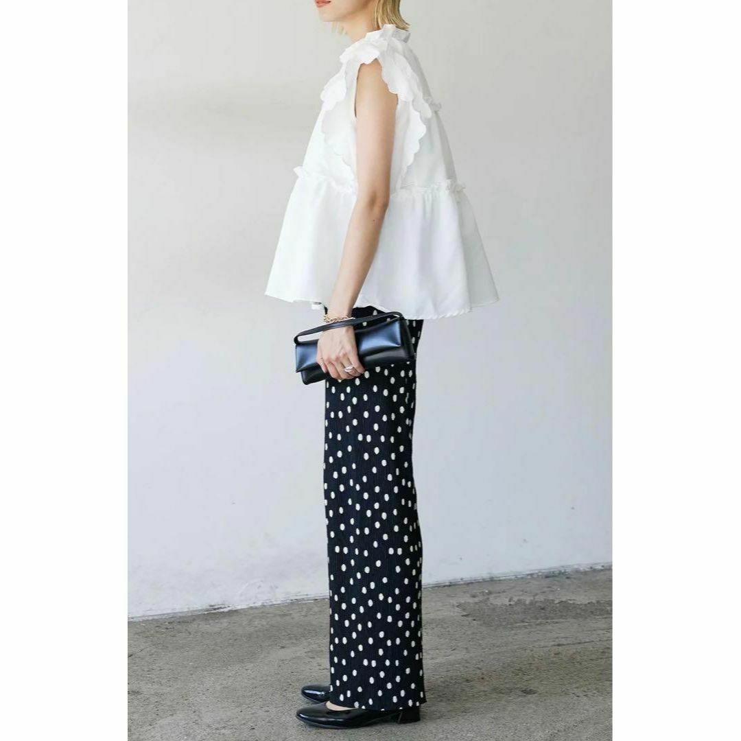 限定❗️大人気❗️完売品❗️再再入荷❣️美脚ドットリラックスパンツ frene