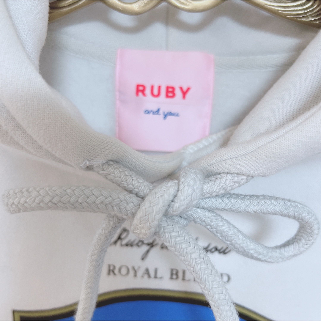 RUBY AND YOU(ルビー アンド ユー)のRUBY and you プルオーバー フーディ パーカー 裏起毛 AMO  レディースのトップス(パーカー)の商品写真