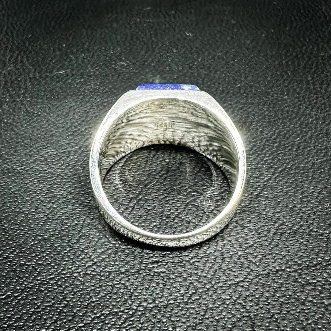 st194 45 V シグネットリング シルバー925　ラピスラズリ 20号 メンズのアクセサリー(リング(指輪))の商品写真