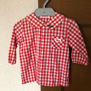 ミキハウス(mikihouse)のミキハウス　80cm ブラウス(Ｔシャツ)