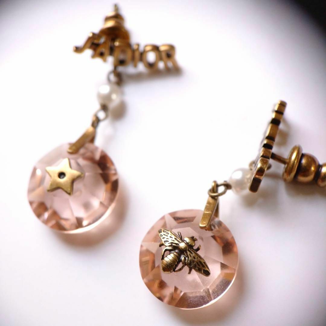 レア美品 J'ADIOR ジャディオール ピアス ビジュー ピンク ビー