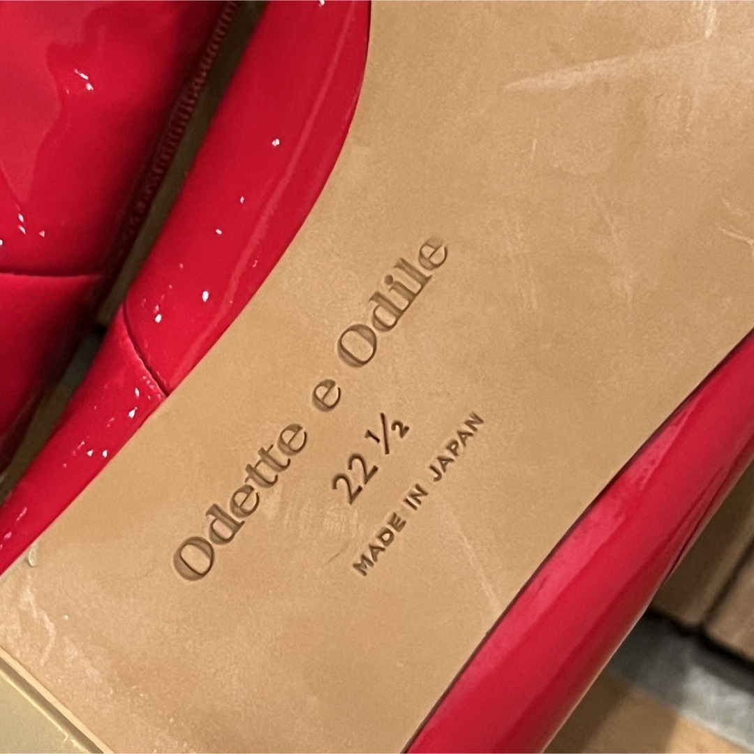 Odette e Odile(オデットエオディール)のポインテッドバレリーナ フラット15↓↑22.5㎝　未使用品 キッズ/ベビー/マタニティのベビー靴/シューズ(~14cm)(フラットシューズ)の商品写真