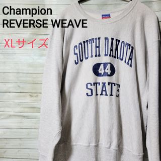 チャンピオン(Champion)のChampion REVERSE WEAVE 3段プリント ライトグレー XL(スウェット)