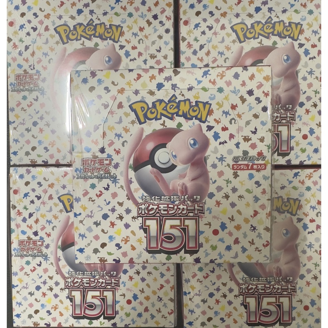 ポケモンカード151未開封シュリンク付き5BOX