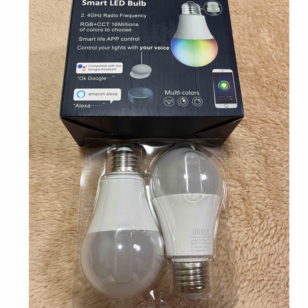新品】Alexa認定 WiFi スマートLED電球 2個入 E26 E27の通販 by 優華's
