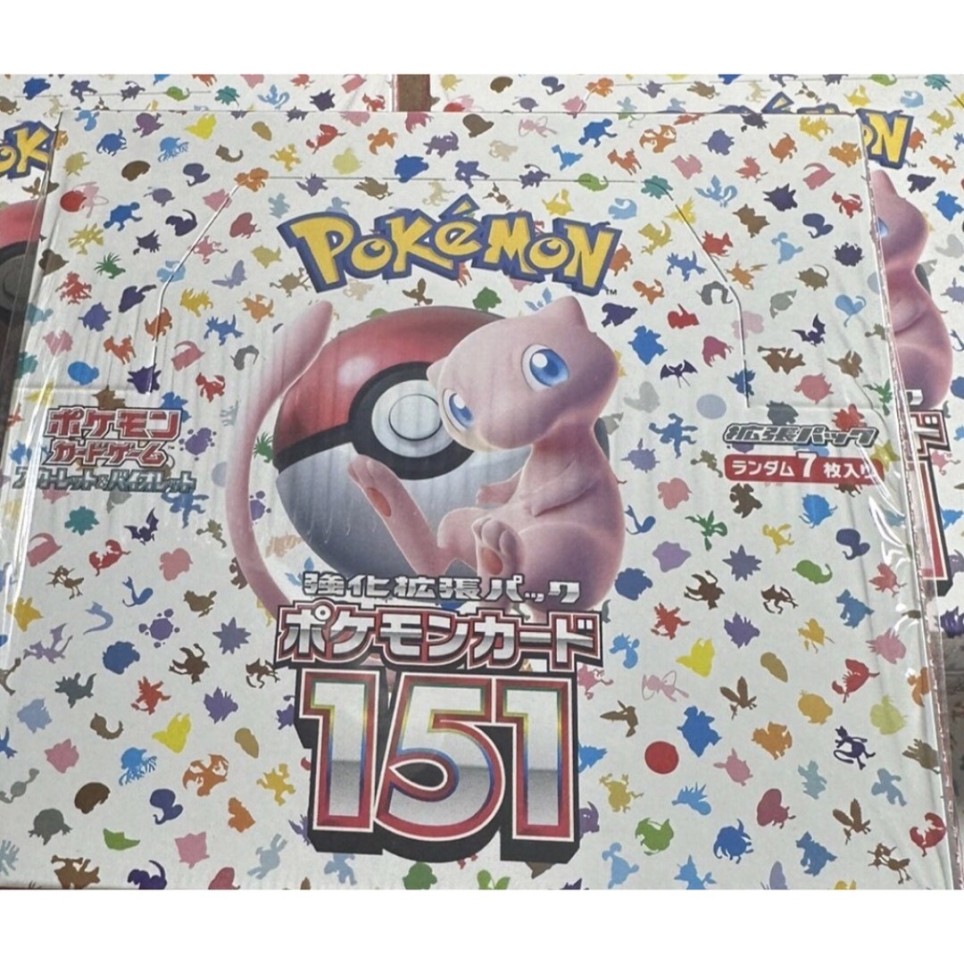 日本語1BOXあたりパック数ポケモンカード ポケカ 151 ボックス 1BOX 新品未使用品 シュリンク付き