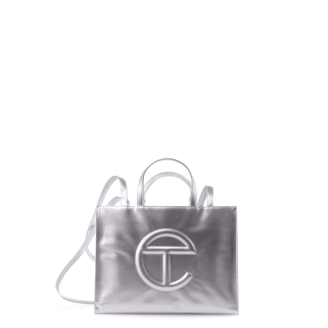 TELFAR shopping bag テルファー シルバー M 新品未使用