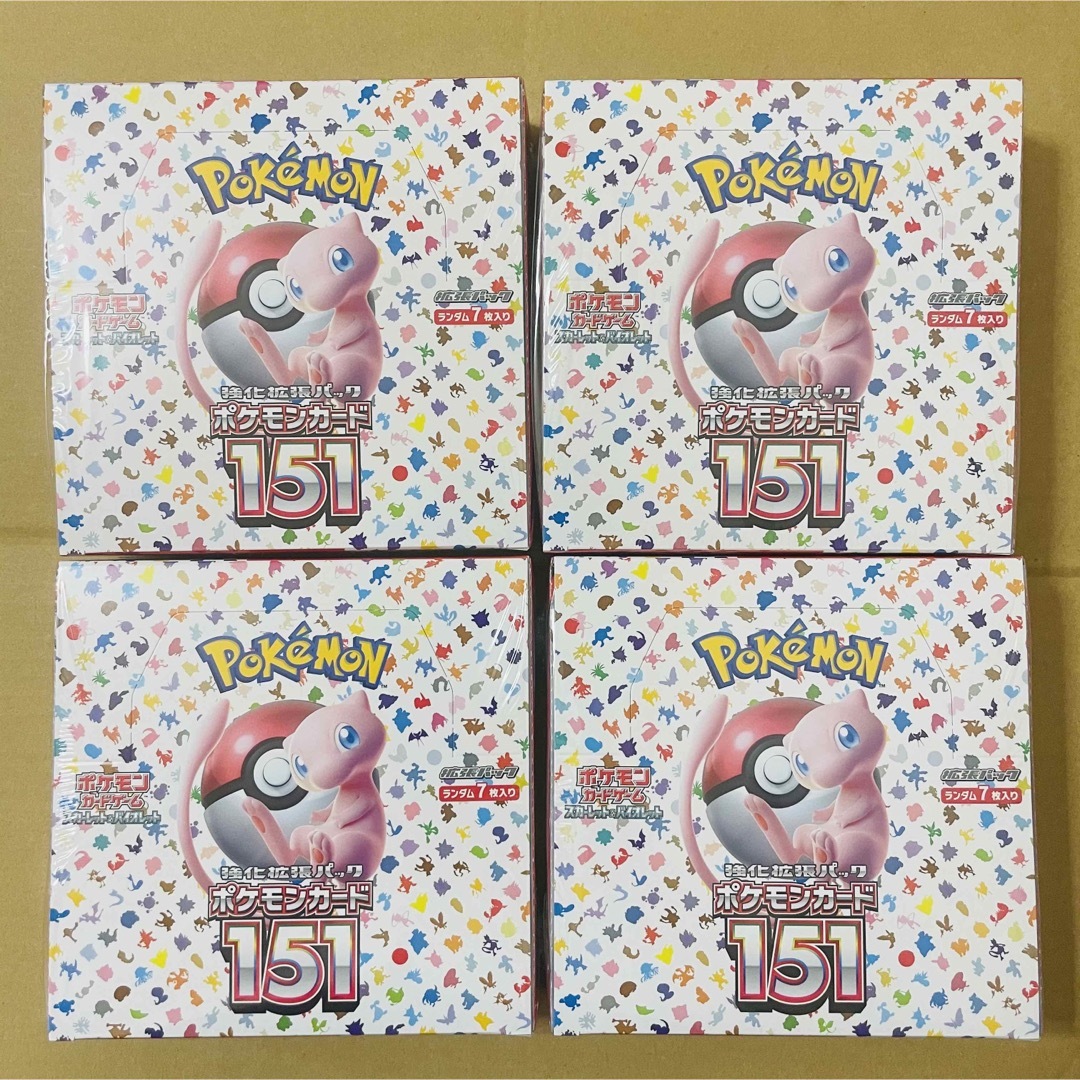 ポケモンカード 151 4BOX シュリンク付き