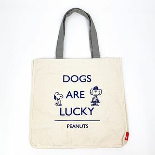 SNOOPY - スヌーピー キャンバストートバッグ LUCKY PEANUTS ...