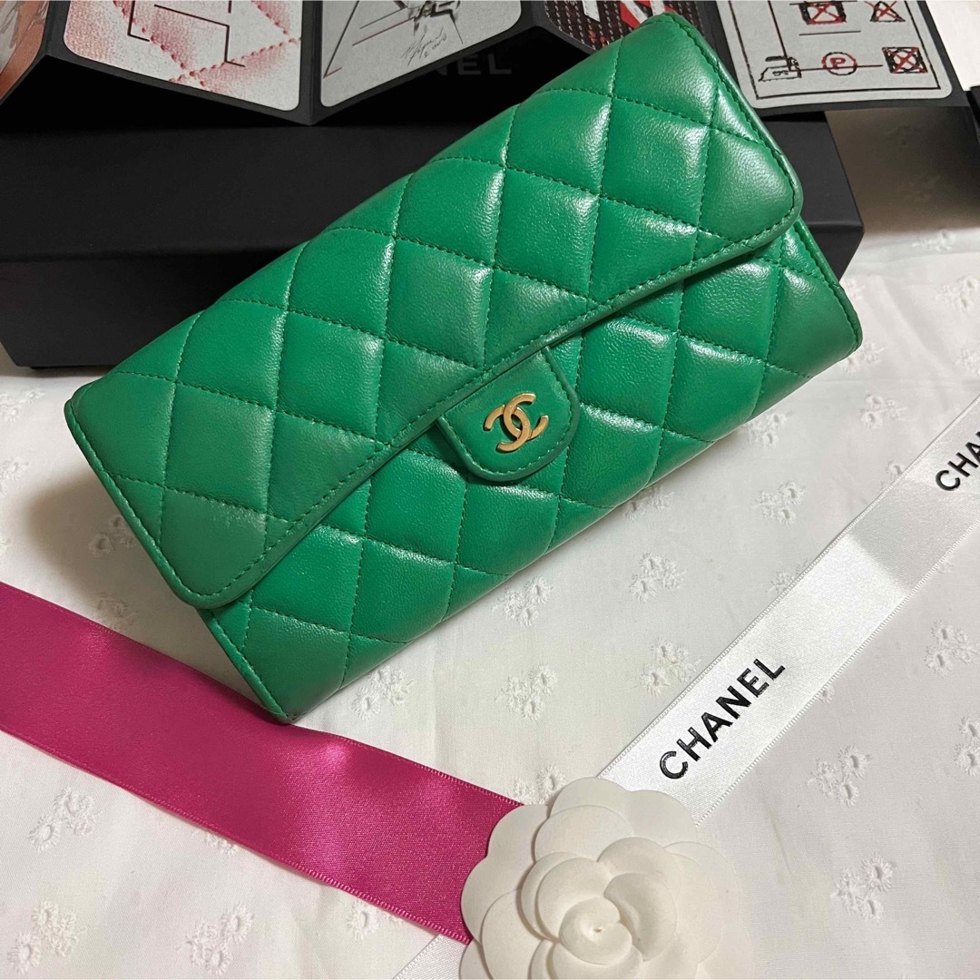 最終価格！★訳あり！★チェーン付きマトラッセ CHANEL 長財布 ジッピー！