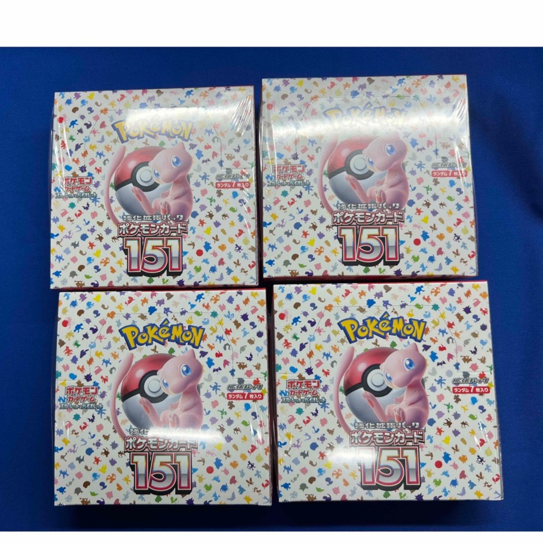 ポケモンカード151 シュリンク付き4BOX