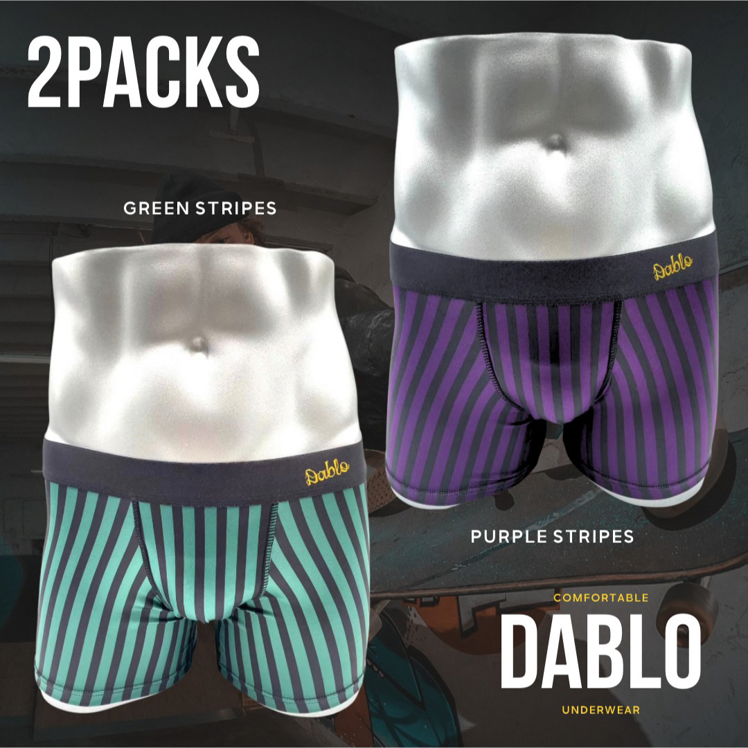【新品】DABLO FTM メンズ ボクサーパンツ サーフパンツ Lサイズ 2枚