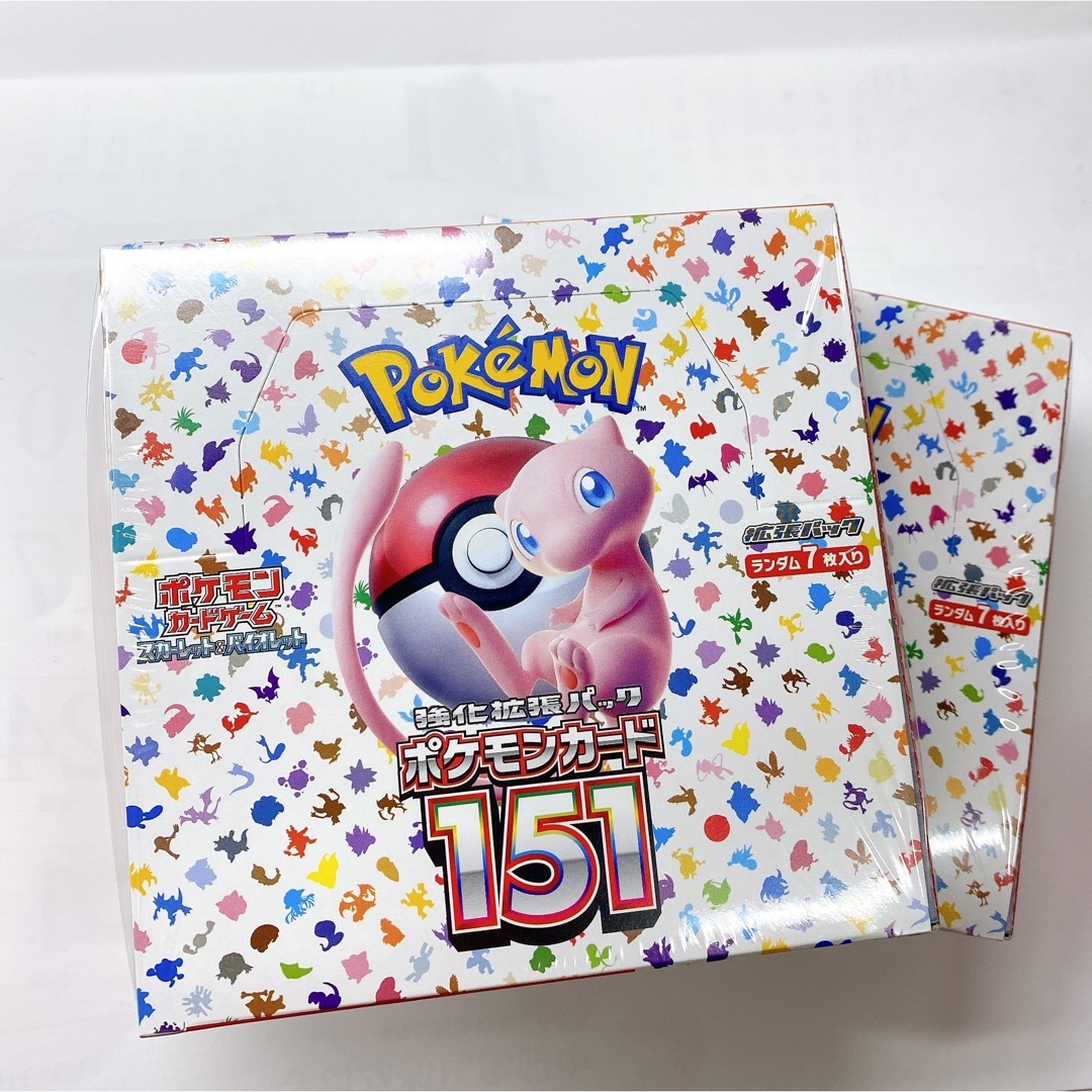 ポケモンカード151 BOX 新品未開封 シュリンク付き 2boxの通販 by