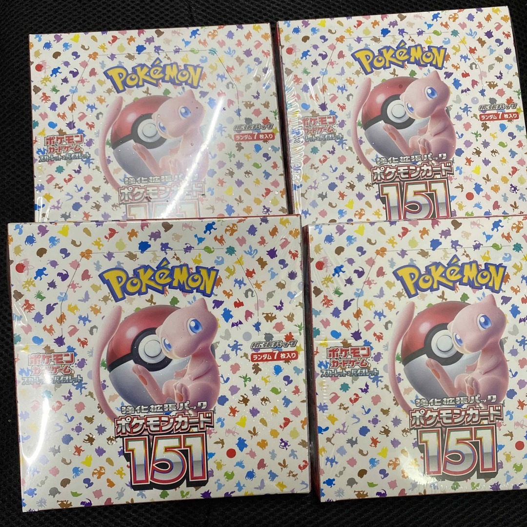 ポケモンカード151シュリンク付き4box - カード