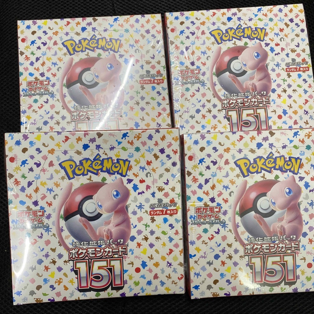 ポケモンカード151シュリンク付き4box