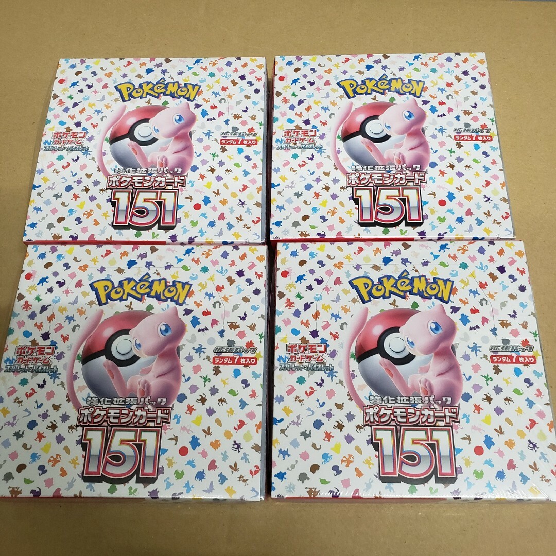 ポケモンカード 151 BOX シュリンク付き 4個 - Box/デッキ/パック