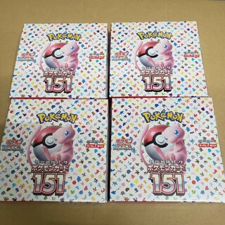 ポケモンカード151 BOX シュリンク付 4ボックス