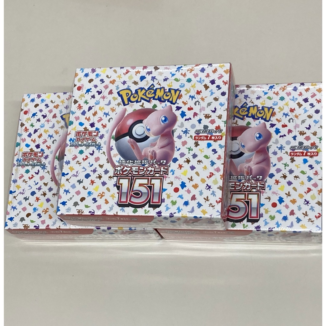 ポケモンカード 151 シュリンク付きBOX 3BOX - トレーディングカード ポケモンカード 151 シュリンク付きBOX 3BOX - トレーディングカード
