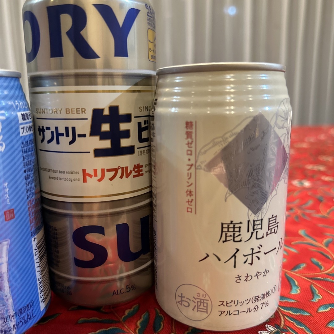 サントリー(サントリー)の鹿児島ハイボール　大隈麦とジャスミンソーダ割り　サントリー生ビール　セット売り 食品/飲料/酒の酒(焼酎)の商品写真