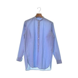 オーラリー(AURALEE)のAURALEE オーラリー カジュアルシャツ 1(S位) 青x白(ストライプ) 【古着】【中古】(シャツ)