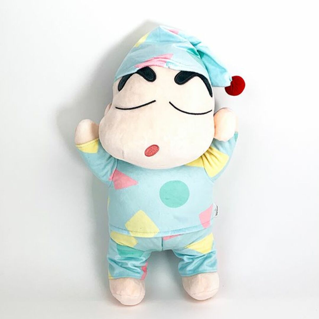 クレヨンしんちゃん おやすみクッション（しんちゃん） ぬいぐるみ 抱き枕 インテリア パジャマ ブルー