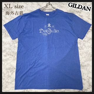 ギルタン(GILDAN)の21. XL ブルー 青 古着 Tシャツ 半袖 ギルダン メンズ レディース (Tシャツ/カットソー(半袖/袖なし))