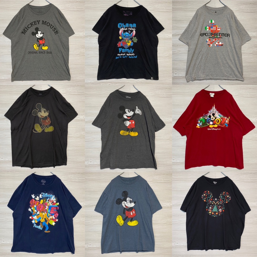 【まとめ売り】Disney ディズニー　Tシャツ　ミッキー　2XL　海外輸入