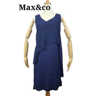 マックスアンドコー(Max & Co.)の美品  max&co オーバーレイワンピース(ひざ丈ワンピース)