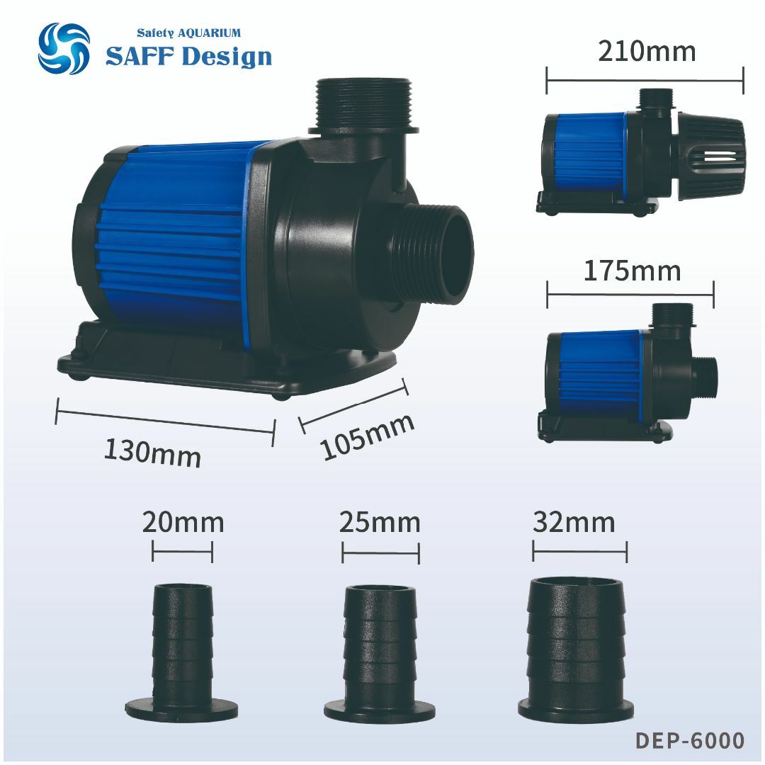 1ヶ月保証：HSBAO DEP-6000 6500L/H 水中ポンプ　DCポンプ 1