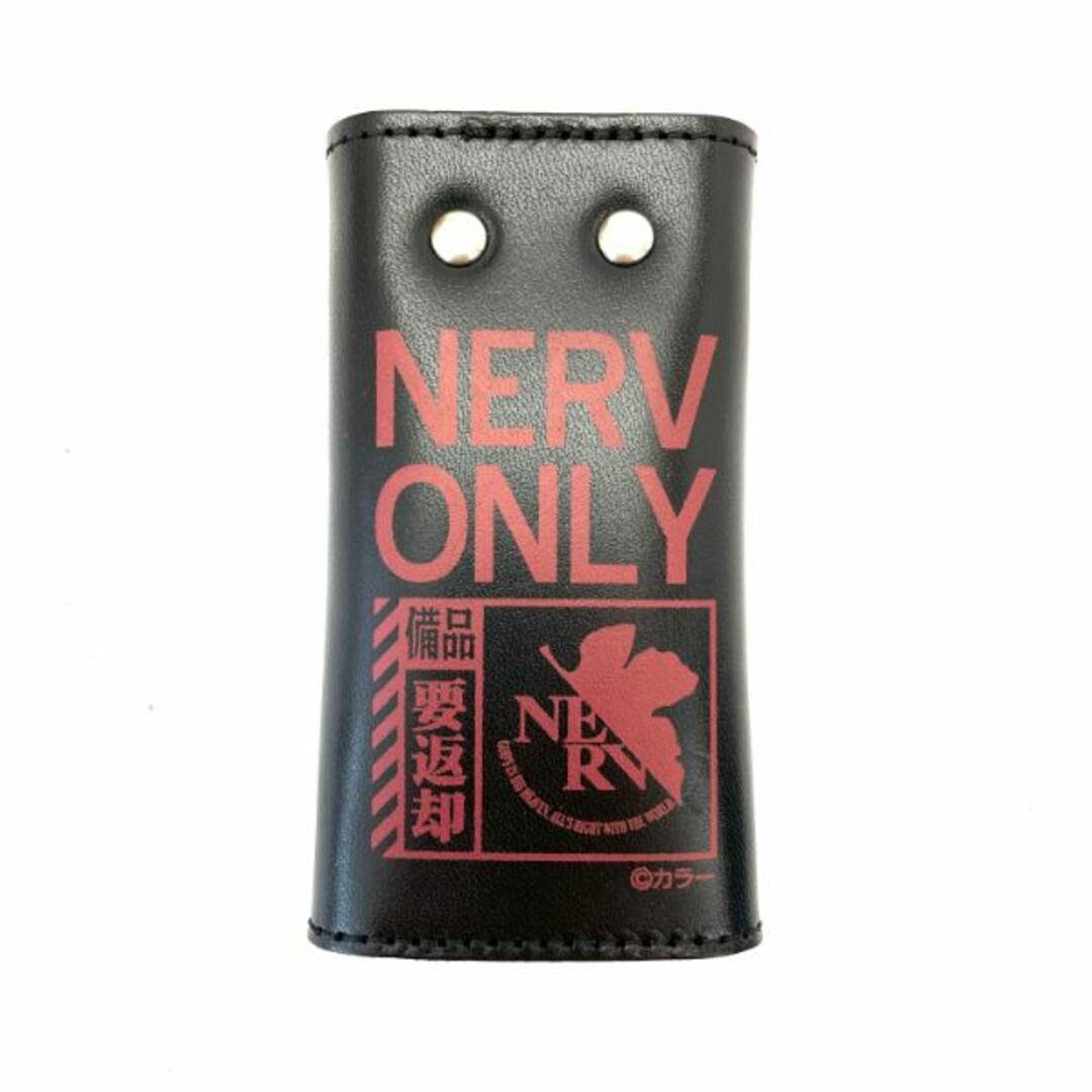 エヴァンゲリオン NERV EVANGELION　ネルフ 本革キーケース キーケース ブラック 　 日本製 1