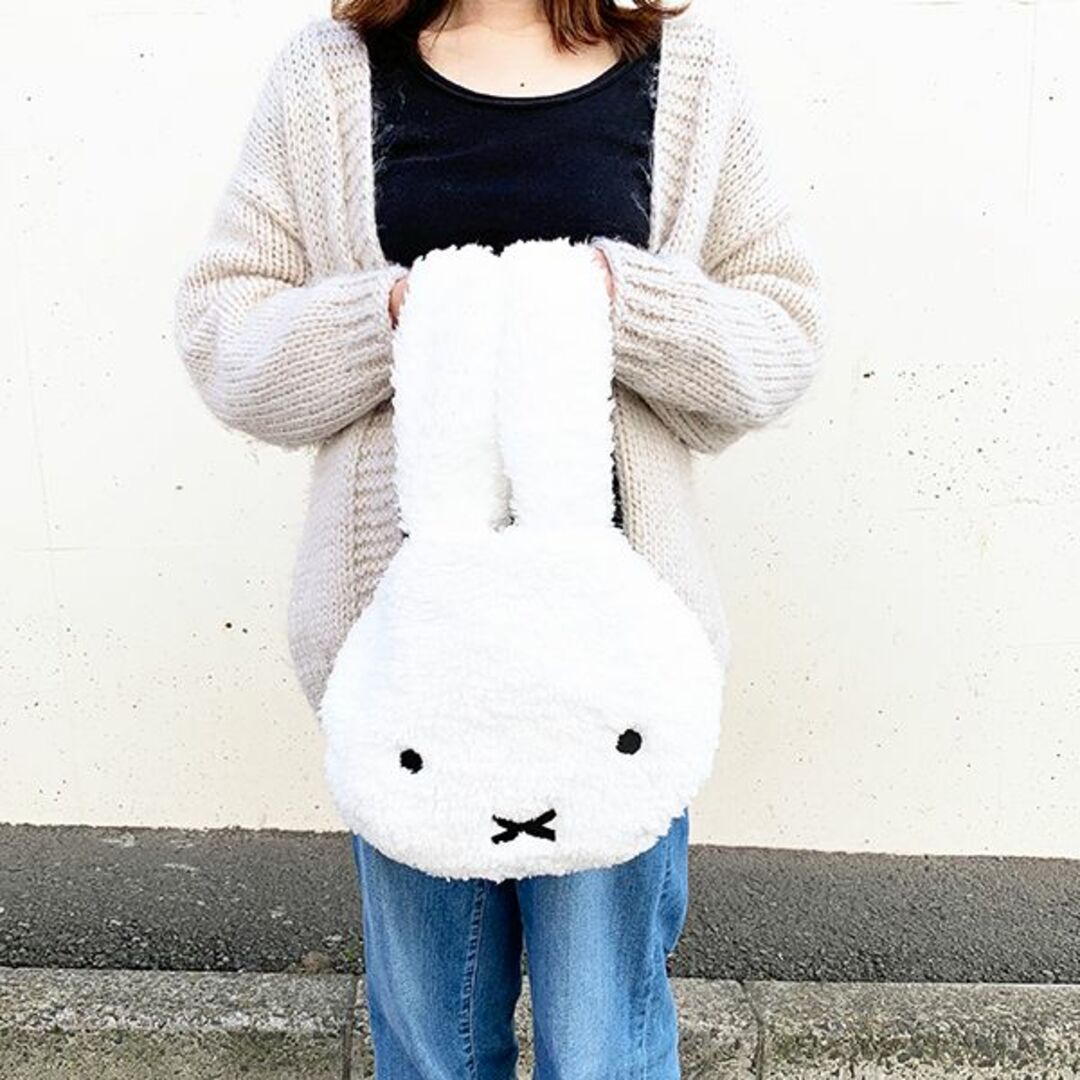 miffy ミッフィー ふわふわミッフィー おかおバッグ バッグ プレゼント ホワイト グッズ 9