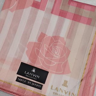 ランバンコレクション(LANVIN COLLECTION)の値下げ📌ランバンcollection☆大判ハンカチーフ58×58🌹(ハンカチ)