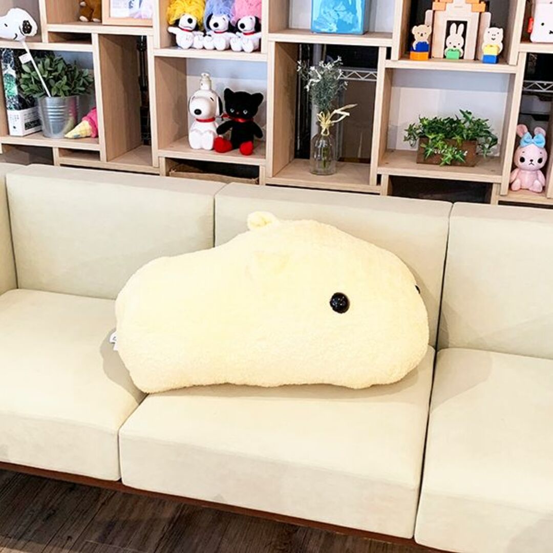 カピバラさん ぬいぐるみ 特大 もふっと ホワイトさん 抱きしめサイズ