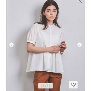 ユナイテッドアローズ(UNITED ARROWS)のUNITED ARROWSピンタック ショートスリーブ ブラウス(シャツ/ブラウス(半袖/袖なし))