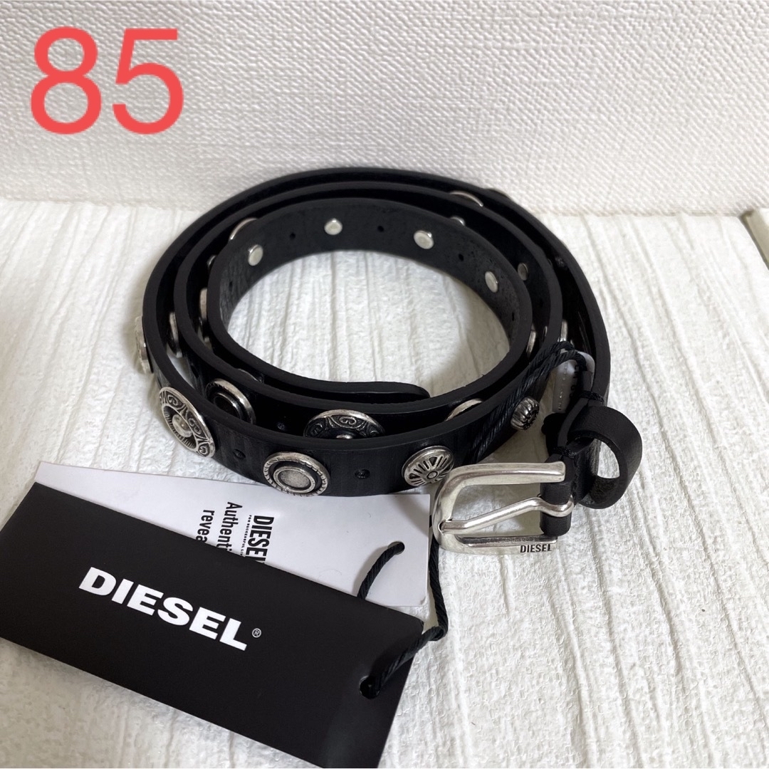 新品 diesel ディーゼル 黒　ベルト メンズベルト