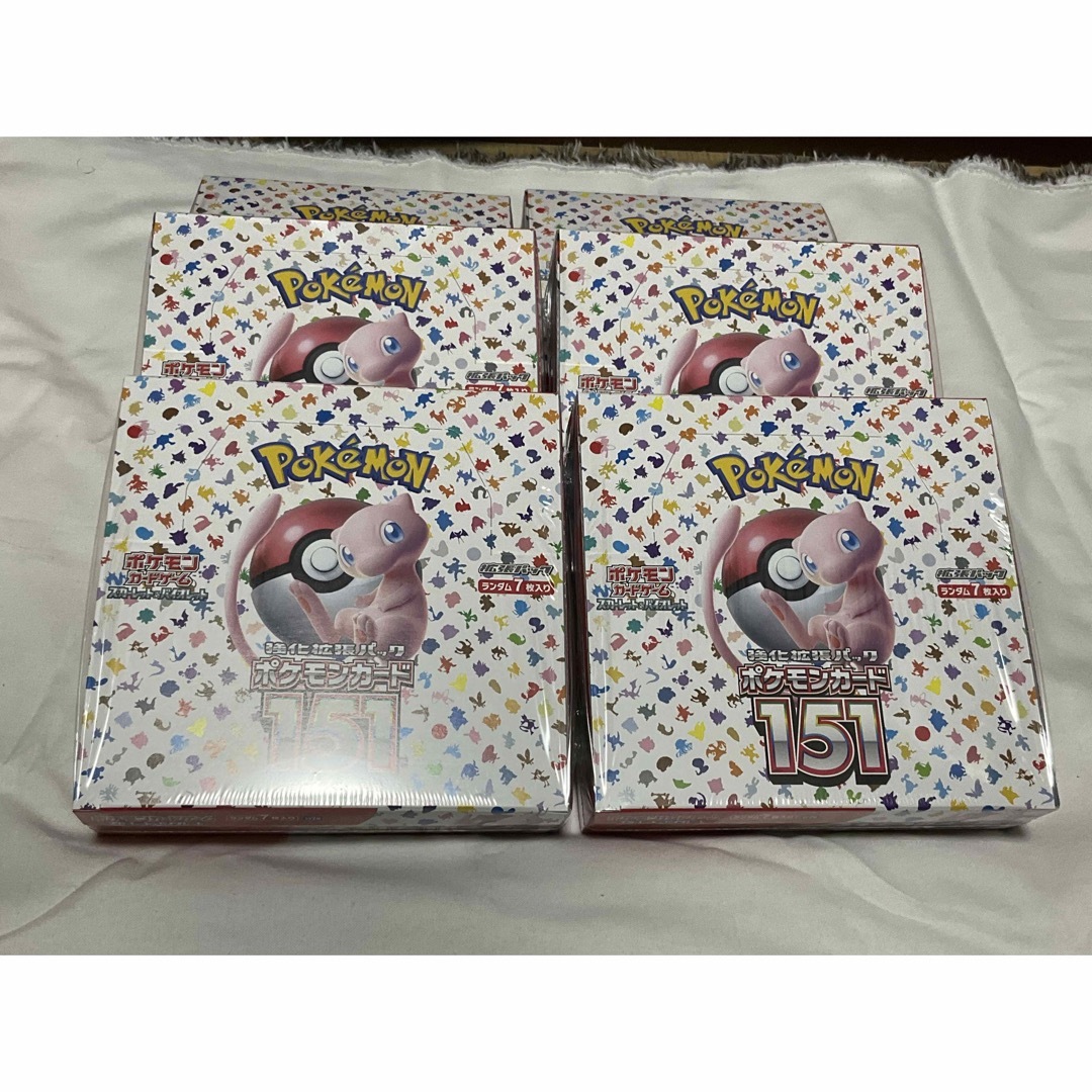 セールSALE☆ シュリンク付き 新品未開封 ポケモン151 6BOX シュリンク