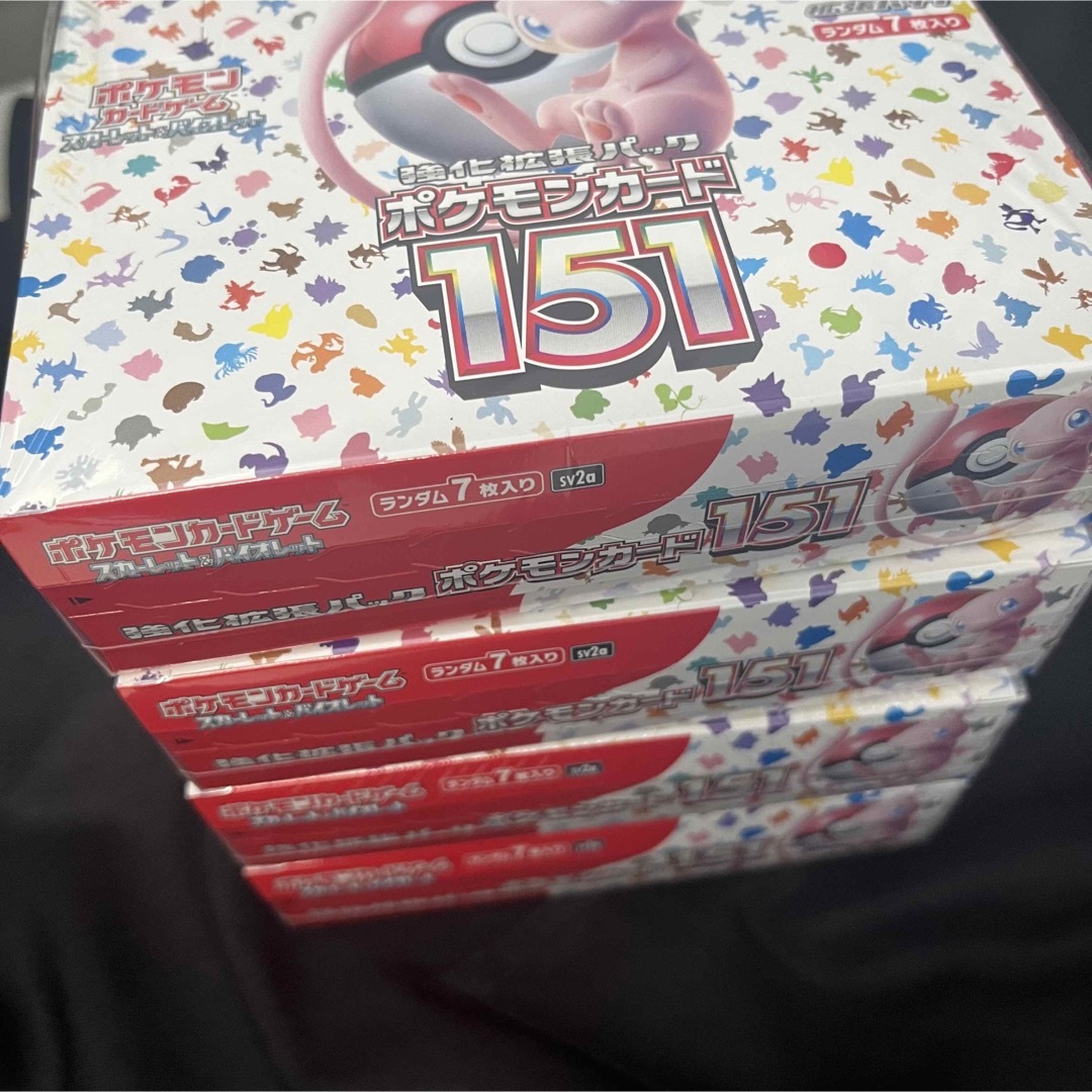 匿名発送】ポケモンカード151 4box シュリンク付き 新品未開封の通販