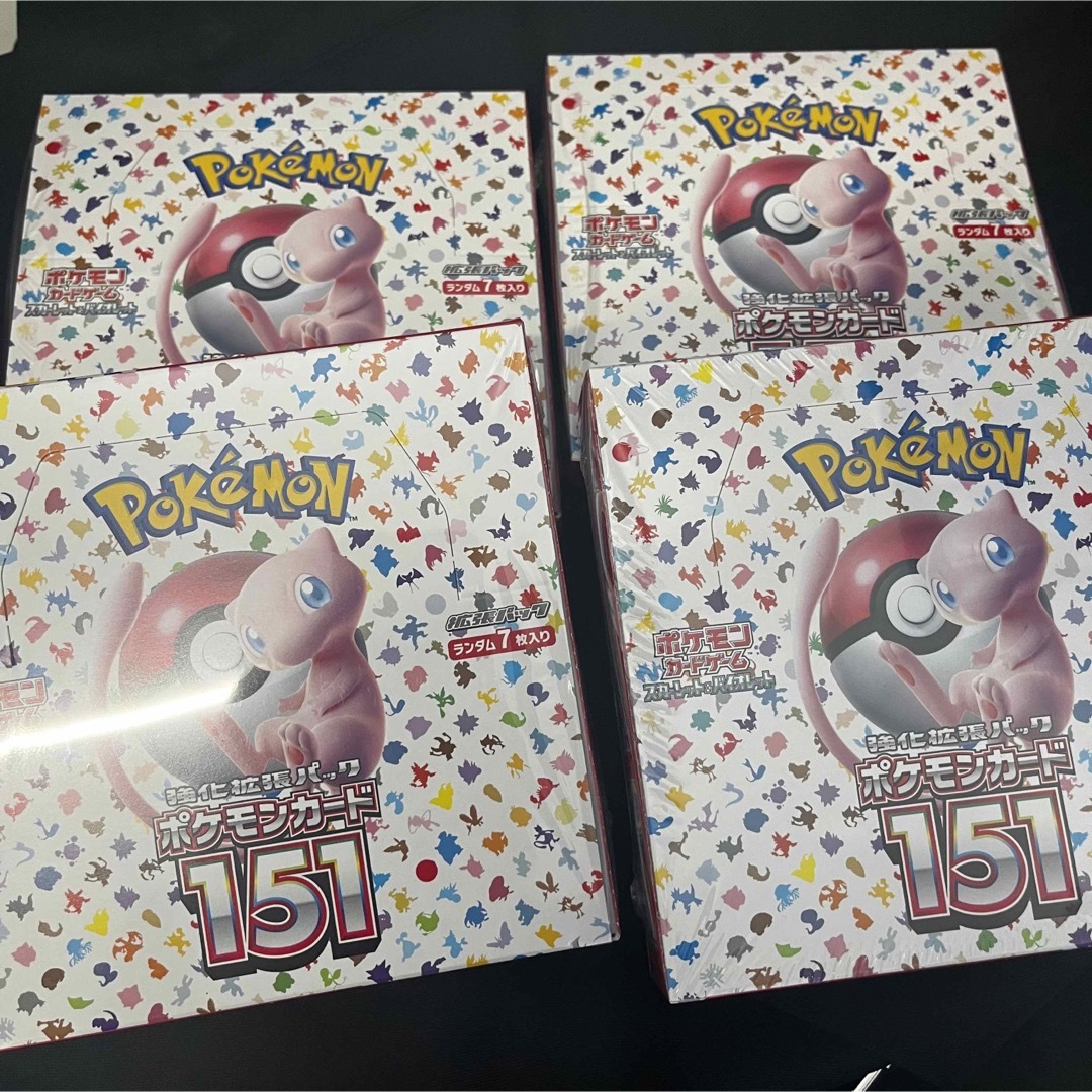 【匿名発送】ポケモンカード151  4box シュリンク付き　新品未開封