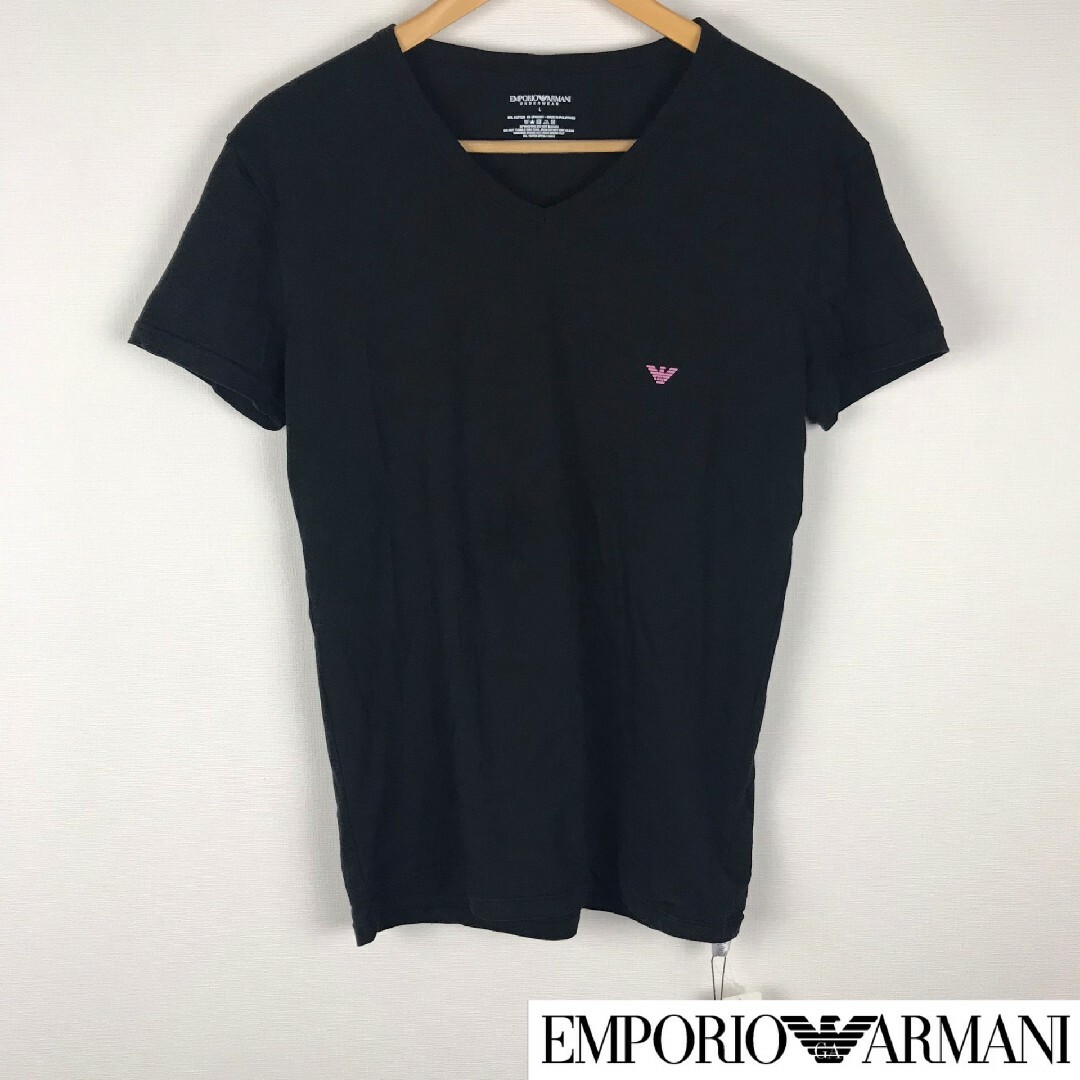 新品 エンポリオアルマーニ 半袖Tシャツ ブラック サイズL タグ付未使用品