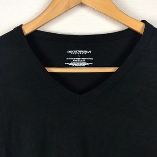 新品 エンポリオアルマーニ 半袖Tシャツ ブラック サイズL タグ付未使用品