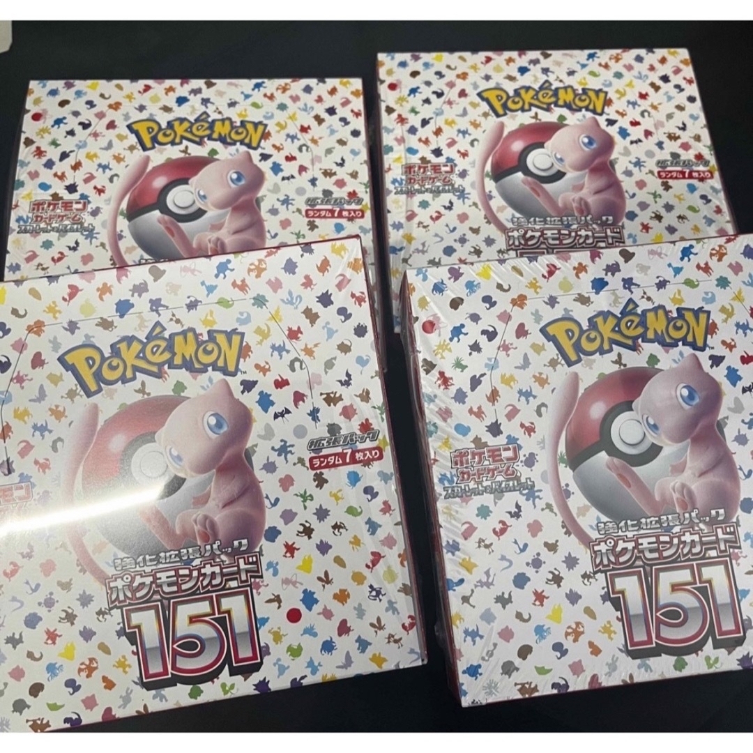 ポケモンカード151  4BOX シュリンク付き　新品未開封