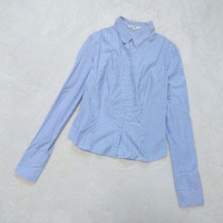 ニジュウサンク(23区)の２３区　ストライプシャツ　WHITE×NAVY　ゆったり(シャツ/ブラウス(長袖/七分))