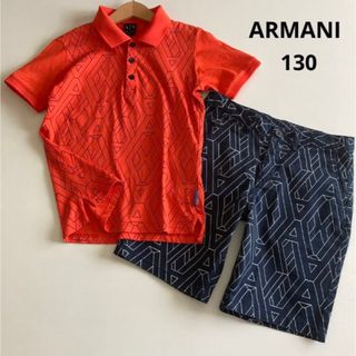 アルマーニ(Armani)の専用！アルマーニ 半袖　襟付き　シャツ　ロゴ　ハーフ　パンツ　セット　夏　(Tシャツ/カットソー)